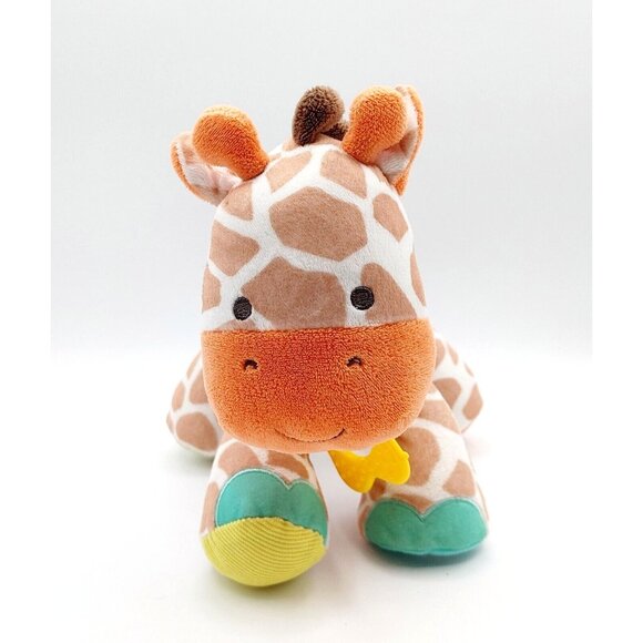 Carters Giraffe 9” Rattle Crinkle Lovey Plush Stuffed Animal Toy - Picture 2 of 5